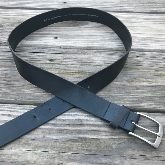 H&M Other - H&M Belt Black Genuine Leather Unisex waistband
